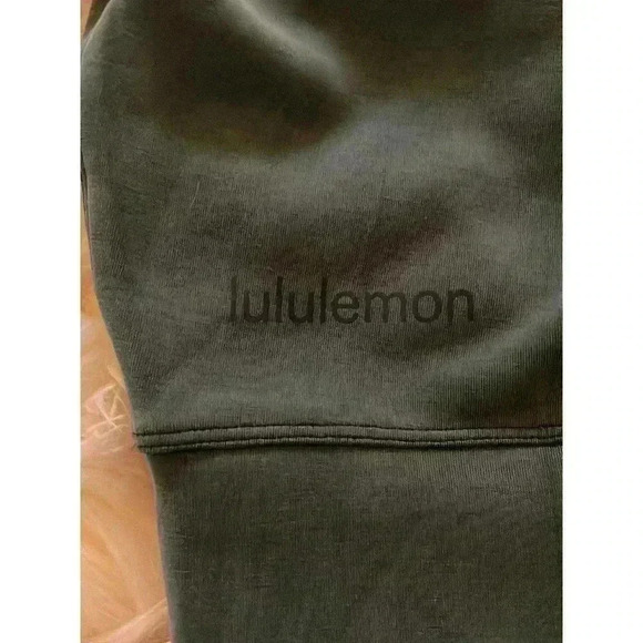 Lululemon Softstreme Perfectly Oversized Crop Crew Green Jasper size 2 - Picture 4 of 4